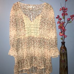 Sheer Decree Floral Blouse